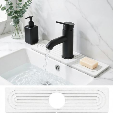Tapis en pierre absorbant l'eau pour évier, tapis d'égouttement en pierre, tapis de séchage de cuisine, plateau d'évier pour cuisine et salle (1/5)