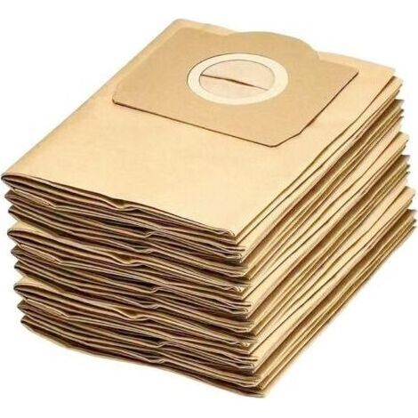 10 Sac pour Aspirateur Kärcher WD3 MV3 6.959-130.0 A 22xx Séries, A 25xx Séries, A26xx Séries, SE 4001 4002 en Papier (1/5)