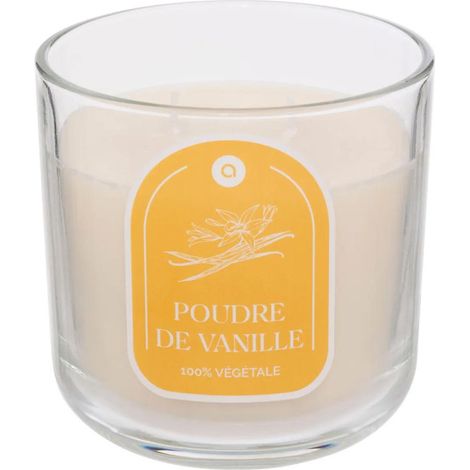 Bougie Parfumée en Verre "Floa" 350g Vanille (1/3)