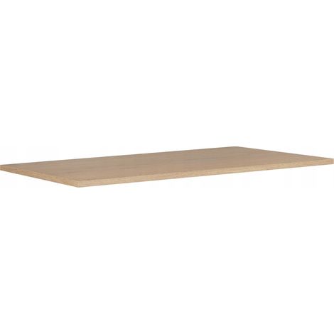 Rodan Waschtischplatte 120,6 x 46 x 1,6 cm, Eiche Hell, wasserabweisende Schichtstoffplatte, feuchtraumgeeignet, für Aufsatzwaschbecken