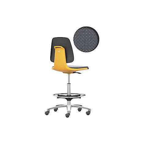 Silla giratoria de trabajo LABSIT  silla alta con ruedas de