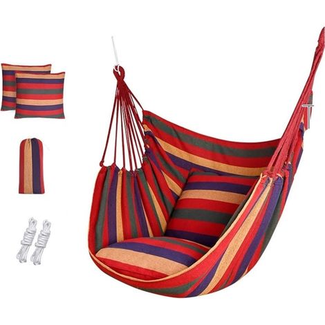 JSSEVN - Gemütlicher Hängesessel für Camping, Garten, Studentenwohnheim, bequeme Schaukel, komfortabel und weich (1/5)
