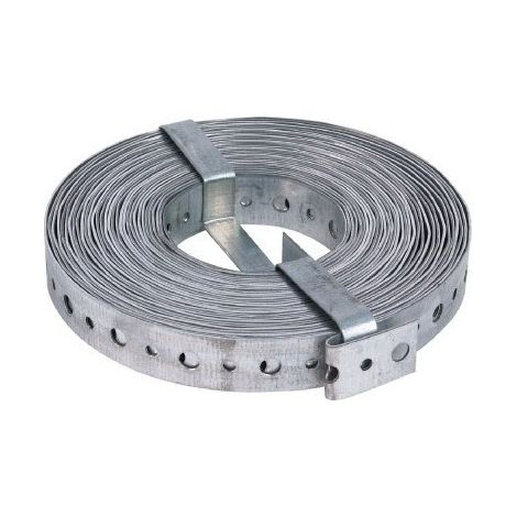 Soporte de montaje perforado galvanizado 20 x 1 6,5