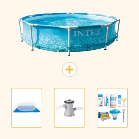 Intex Piscine Tubulaire Ronde - 305x76 cm - 4-pièces  S21318 (1/4)