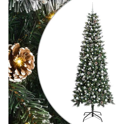 Sapin de Noël  Arbre de Noël artificiel Vert 240 cm PVC, plastique et acier (1/5)