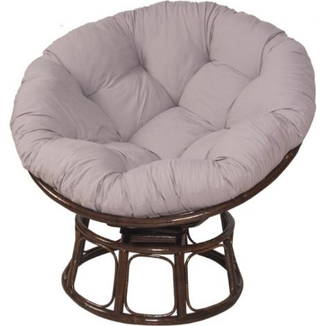 GROOFOO Coussins pour chaises de jardin rond coussin chaise swing chaise hamac rond coussin rond siège d'oiseau de chaise de nid chaise coussin panier pendante tapis rond for la maison 60x60CM ( Gris (1/5)