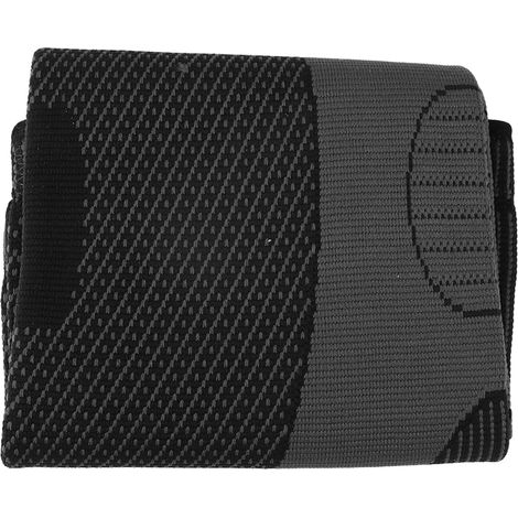 paire de genouillères de sport extensibles en maille respirante, motif ondulé noir, taille L (46 cm). (1/5)