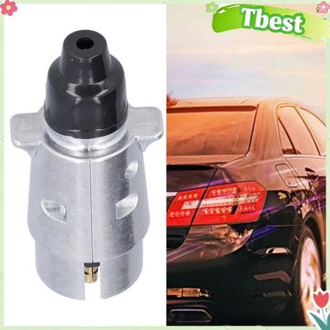 Tbest Adaptateur de remorque Prise de Remorque à 7 Broches Longue Durée de Vie, Idéale pour les Voitures moto outillage (1/5)