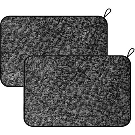 2 Pack Large Microfiber Bathroom Cleaning Cloth (60x40cm), Thick Cleaning Cloth for Car Window, Washing Detailing, Polishing (1/5)