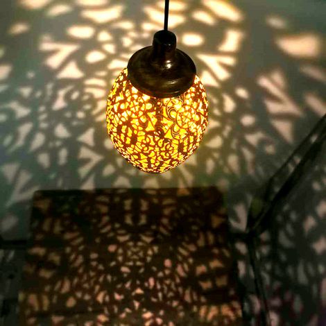 Lampe Solaire Extérieur Toivize 0020 Fer Forgé Étanche Détection Mouvement Design Goutte Lumineuse pour Jardin Terrasse (1/4)
