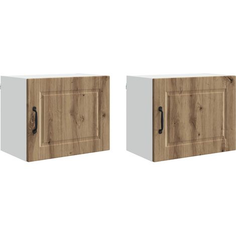 Maison Exclusive - Armadietto a muro PORTO 2 pcs Rovere artigianale