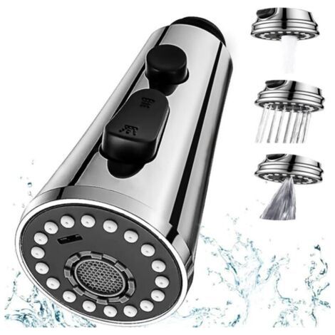 Ausziehbarer Badezimmer-Wasserhahn-Sprüher, Ausziehbarer Küchenspüle-Sprühkopf, Ersatz für die Badezimmer-Sprühvorrichtung FLITI
