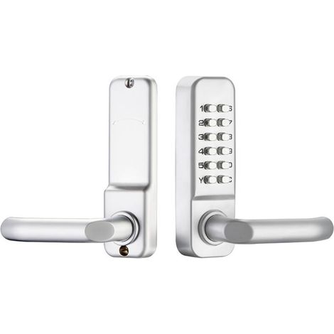 Serrures à combinaison mécaniques, serrures de porte, serrures à combinaison de portes de bureau intérieures et extérieures en bois (1/4)