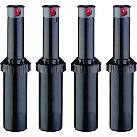 Set di 4 Irrigatore KRain SuperPro 3/4'' Portata da 7,90 a 14,9 m Irrigatore a turbina con angolo regolabile Controllo del