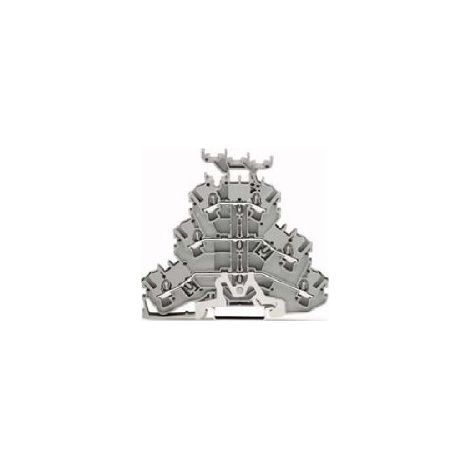WAGO Dreistockklemme 2002-3257 2,5 mm² grau Push-in CAGE CLAMP 50 Stk (1/2)