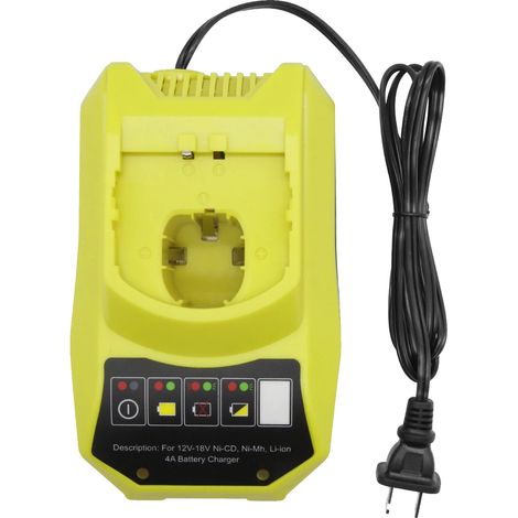 Batería de repuesto, 8.0Ah/9.0Ah, 18V, compatible con Ryobi, cargador de 4A (1/2)