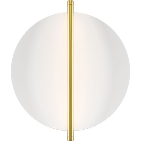 Maytoni Mira Lampada da parete moderna a LED integrata Oro 3000K 300lm Paralume bianco (1/5)