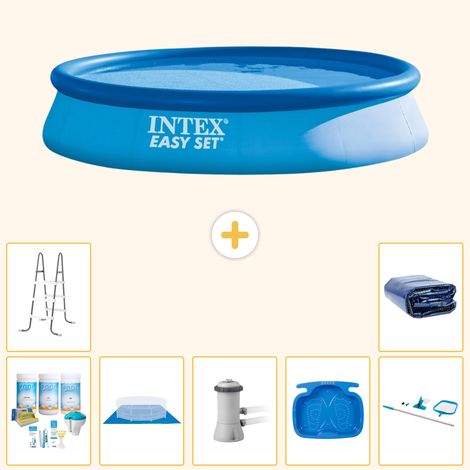 Intex Piscine Easy Set Ronde - 396x84 cm - 8-pièces S20185 (1/5)
