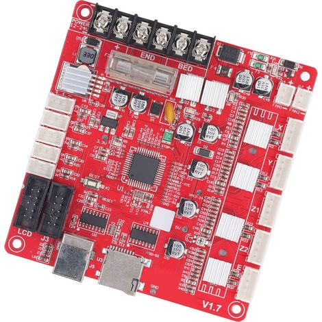 Carte mère pour imprimante 3D Anet A8 PLUS : dissipation thermique optimale, interface USB, 12 V-24 V (1/5)