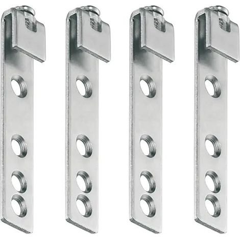 cyclingcolors 4x Attaccaglie Reggipensili 14 x 70mm per Mobili Barre Acciaio Zincato supporto mensola gancio cucina