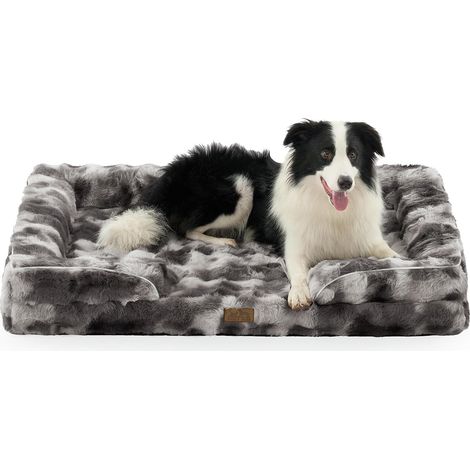 Panier Orthopédique pour Très Grand Chien, 112x81cm, Gris Tie Dye (1/5)