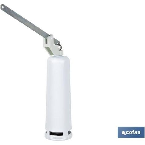 Descargador de WC para cisternas de tanque alto con soporte y palanca COFAN 65001005