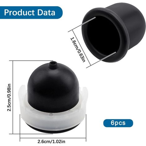 Pompe d'amorçage de carburateur, bille d'amorçage, compatible avec les moteurs Briggs & Stratton 496115, 4180 et 5085