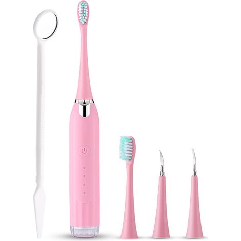 Détartreur Dentaire - Vibrations Haute Fréquence - Éclairage LED Intégré - Étanche IPX6 - Pour Soins à Domicile - 1 Pièce (1/5)
