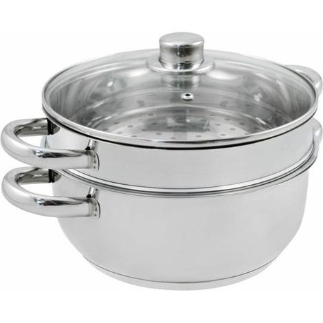 Baumalu Dampfgarer grau 24 cm Edelstahl