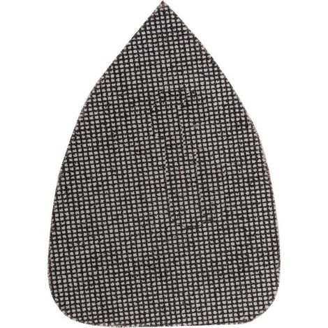 tissu de grille de papier abrasif disque réseau de broyage humide et sec pour le broyage, meuleuse Delta 97 x 136 K-80, en fibre de verre, perforé m. Klett, 5 pièces. (1/3)