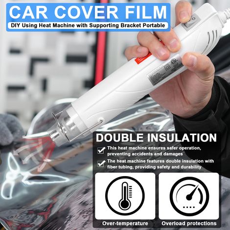 [JAMAIS UTILISÉ]Machine à air chaud compacte pour usage domestique, bricolage, avec support, machine à air chaud portable, outils pour le rétreint des plastiques. (1/2)