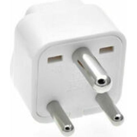 ZVD Convertisseur de prise de commutateur sud-africain Adaptateur de prise de type M Safe Ground Petite prise d'adaptateur de voyage pour l'Afrique du Sud / Inde Convertisseur d'adaptateur de prise d' (1/4)