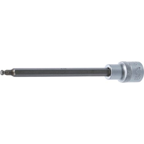 BGS Bit-Einsatz 5184-HB5, Länge 160 mm, Antrieb Innenvierkant 12,5 mm (1/2"), Innensechskant mit Kugelkopf 5 mm (1/2)