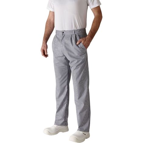 Pantaloni da cucina unisex a righe Robur Alize Marina 40