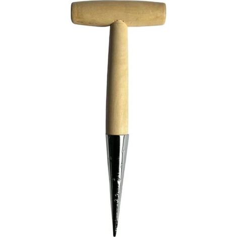 Lntyq Plantoir Lot de 4 Outils de Jardinage Traditionnels en Acier Inoxydable avec Manche en Bois (1/3)