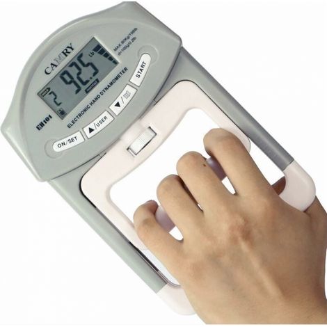 BEBUSINGOTO Elektronisches Handdynamometer, Griffkraftkapazität 90 kg / 200 lbs. Professionelles, einstellbares elektronisches Handdynamometer. (1/5)