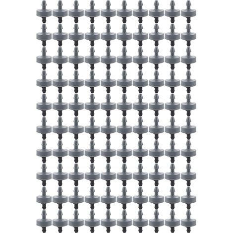 Goutteur Irrigation, Système Irrigation Jardin Kit Goutte Automatique Arrosage émetteur Buse 100Pcs Sac 4L Compensation Pression Accessoire équipement Outil Arroseur Réglable Micro Flow Drip Head