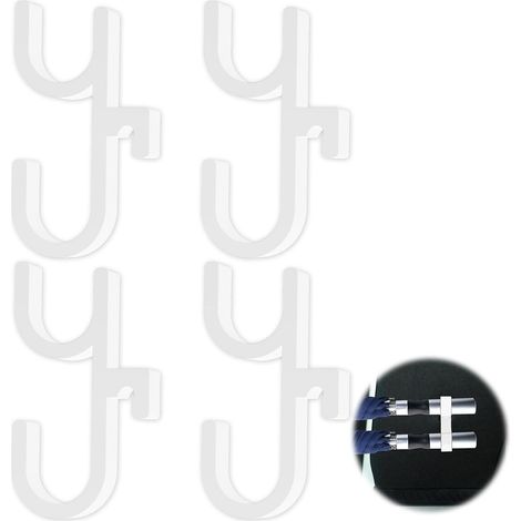 4 Pièces Porte-Parapluies de Voiture, Universel Résistant Porte-Parapluies pour Coffre, Compact Porte-parapluie à Clip fixe pour SUV, Voiture, Camion, Tenir Parapluies, Sacs à Main (Blanc) (1/5)