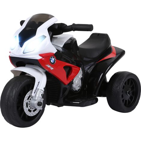 Electric Motorbike for Kids Ride on BMW Motorbike W/Headlights Music, 6V, Red (1/5)