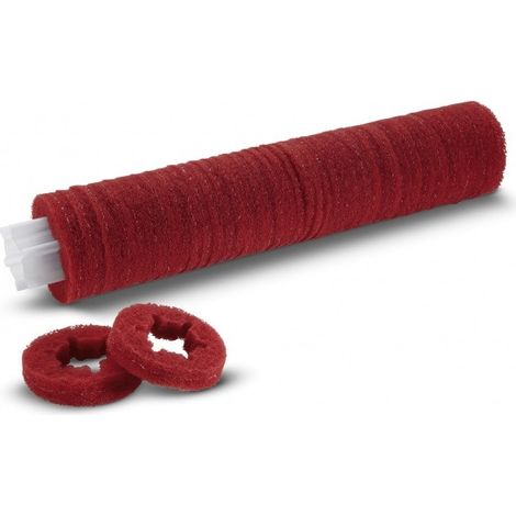 Karcher - Pads rouleaux sur gaine, moyen, 350 mm, rouge