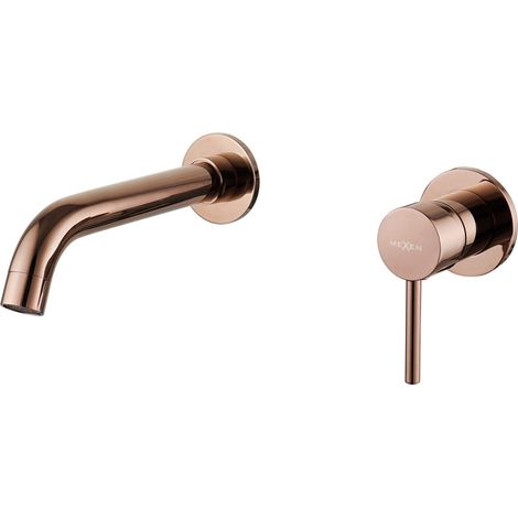 Mexen Alma grifo empotrado para lavabo, oro rosa - 75015-60 (1/2)