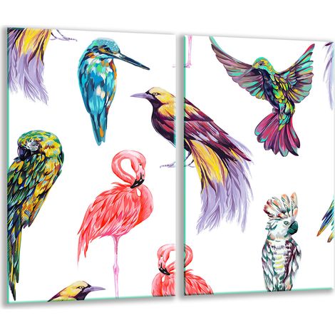 Tagliere in vetro 2x 30x52 animali (1/5)