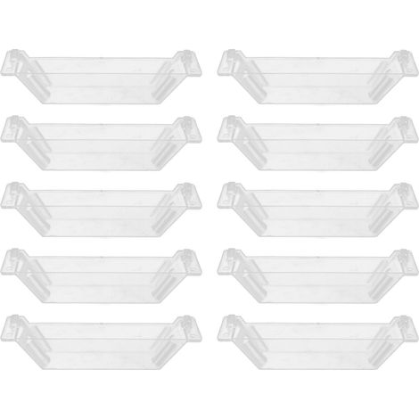 Tasse À Graisse Transparente Pour Hotte De Cuisine - Accessoire Rectangulaire En Abs - Compatible Modèles Universels - Lot De 10 Pièces (1/5)