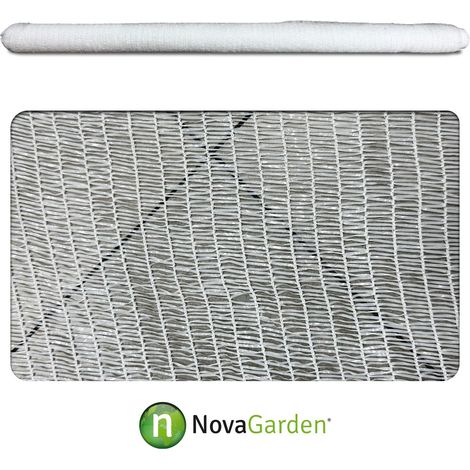 Mini rollo malla sombreo ocultaci贸n 70% blanca 3x4m (1/3)