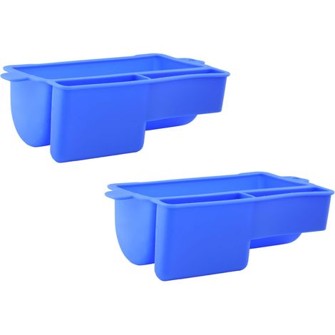 Lot de 2 tapis de récupération de graisse en silicone Blackstone pour plaques de cuisson Blackstone, idéal pour barbecue, pâtisserie, cuisson au four et rôtissage. Couleur : bleu. (1/5)