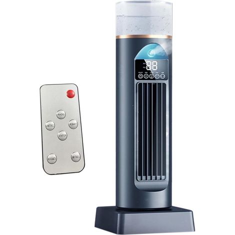Ventilatore raffrescatore d'aria，Condizionatore d'aria portatile，Offerte di raffreddamento per interni，Altezza 37 cm，Bianco (1/5)