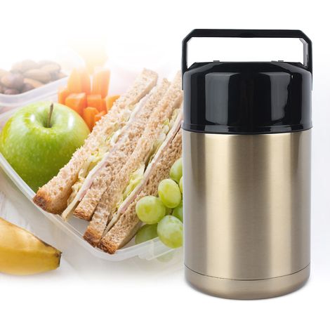 1000 ml Edelstahl-Vakuum-Thermoskanne, Lunchbox, Thermoskanne, isolierter Suppenbehälter (1/5)