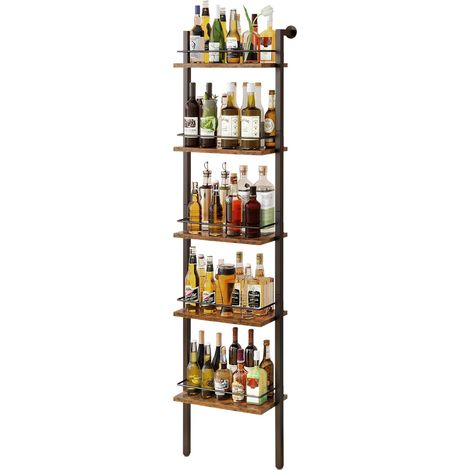 Meuble à vin design avec étagères et porte-verres