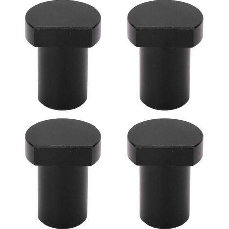 Bench Dogs Lot de 4 Chevilles D\'établi Professionnelles pour le Travail du Bois, Arrêt de Bureau, Tenon en Alliage D\'aluminium pour les Menuisiers (BLACK)