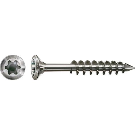 [NEUWERTIG] B-Ware Spax Schraube T Star A2 5 X 70mm Edelstahlschraube Linsensenkkopf Tg 100 Stück